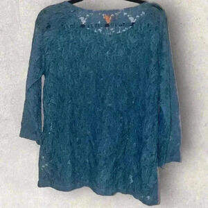Joe fresh lace‎ top size large nwt